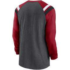 Arizona Cardinals Nike Tri-Blend Raglan Athletic Long Sleeve Fashion T-Shirt