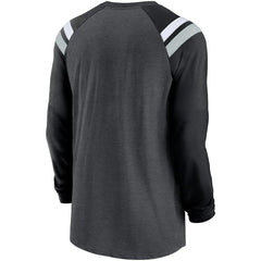 Las Vegas Raiders Nike Tri-Blend Raglan Athletic Long Sleeve Fashion T-Shirt