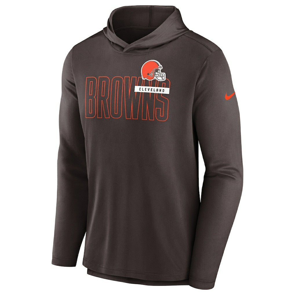 Cleveland Browns Nike Lightweight Performance Hooded Long Sleeve T-Shirt