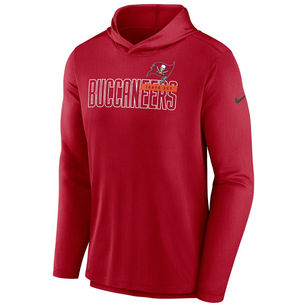Tampa Bay Buccaneers Nike Lightweight Performance Hooded Long Sleeve T-Shirt