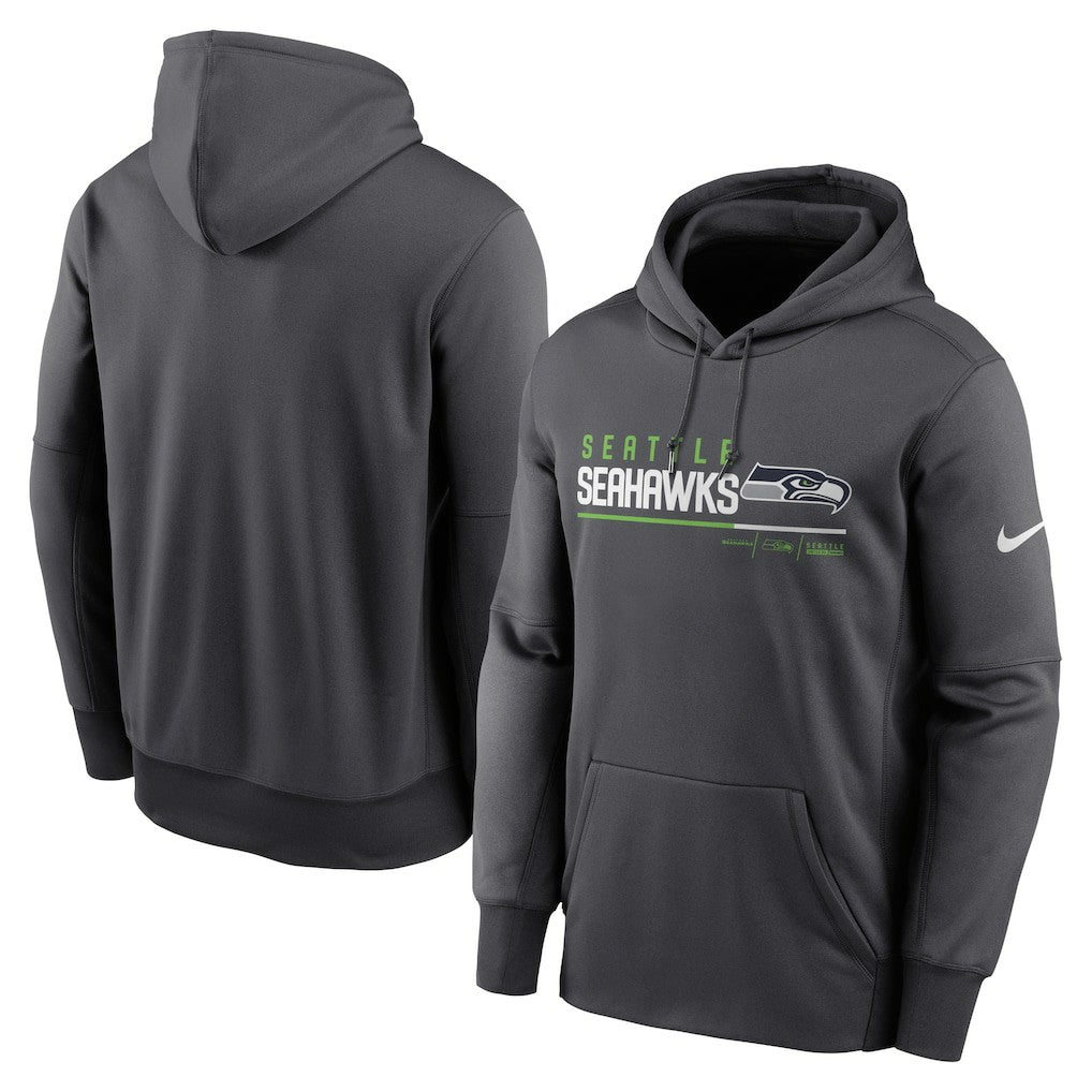 Seattle Seahawks Nike Prime Logo Name Split Pullover Hoodie