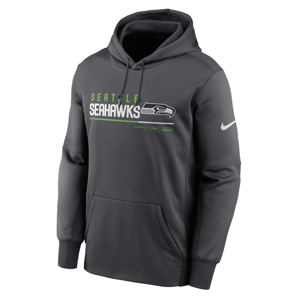 Seattle Seahawks Nike Prime Logo Name Split Pullover Hoodie