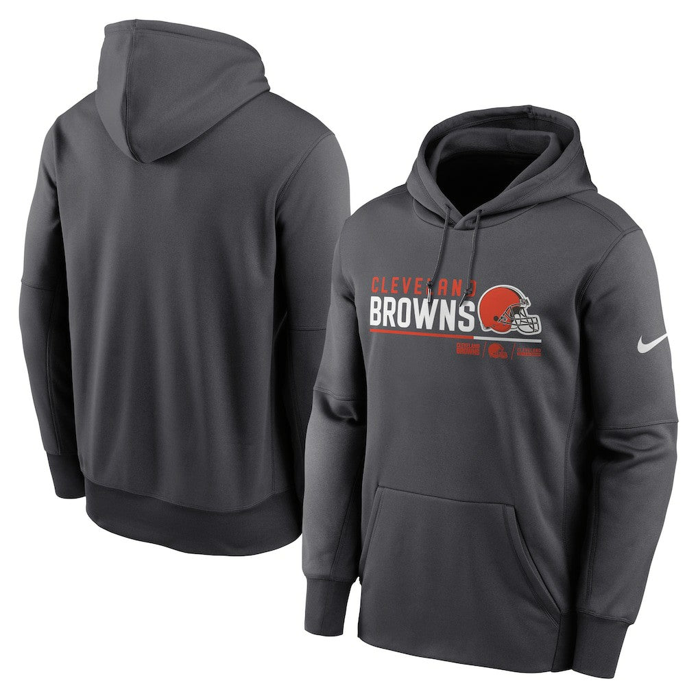 Cleveland Browns Nike Prime Logo Name Split Pullover Hoodie