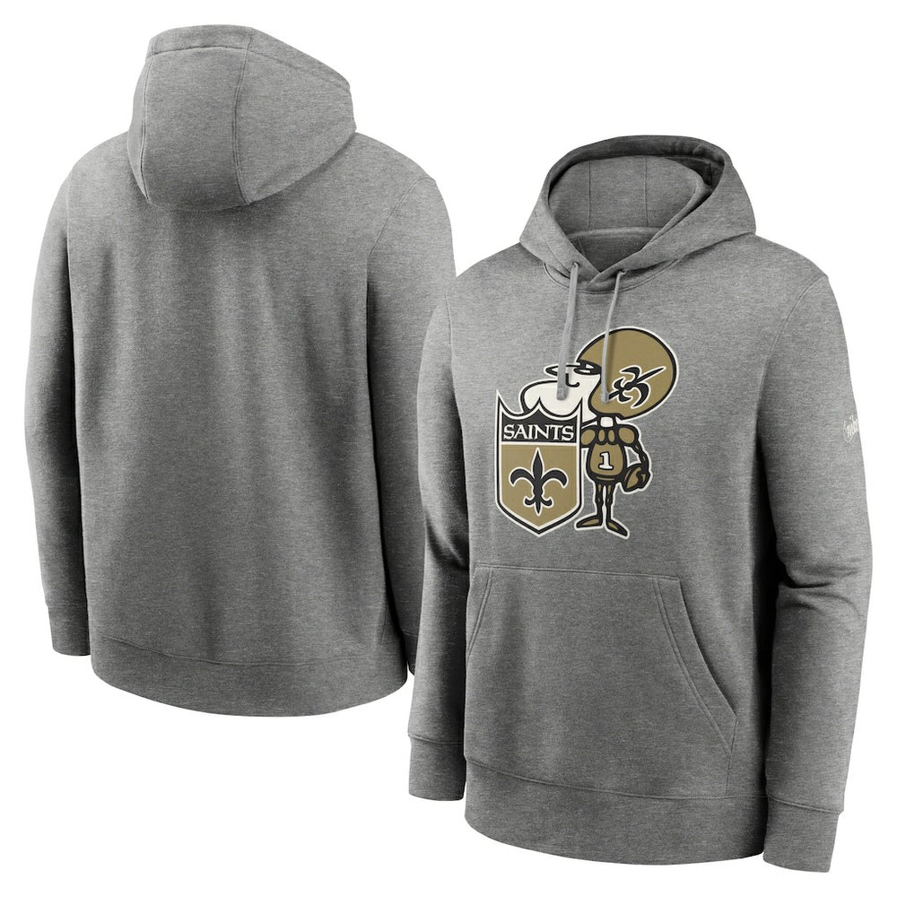 New Orleans Saints Nike Rewind Club Fleece Pullover Hoodie