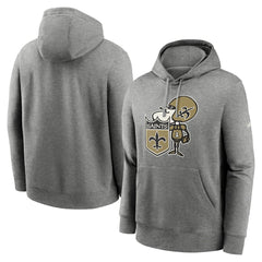 New Orleans Saints Nike Rewind Club Fleece Pullover Hoodie