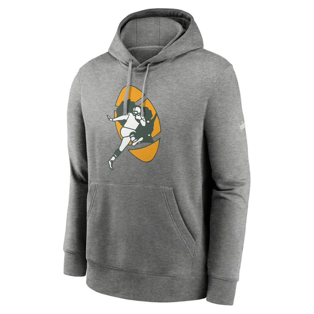 Green Bay Packers Nike Rewind Club Fleece Pullover Hoodie