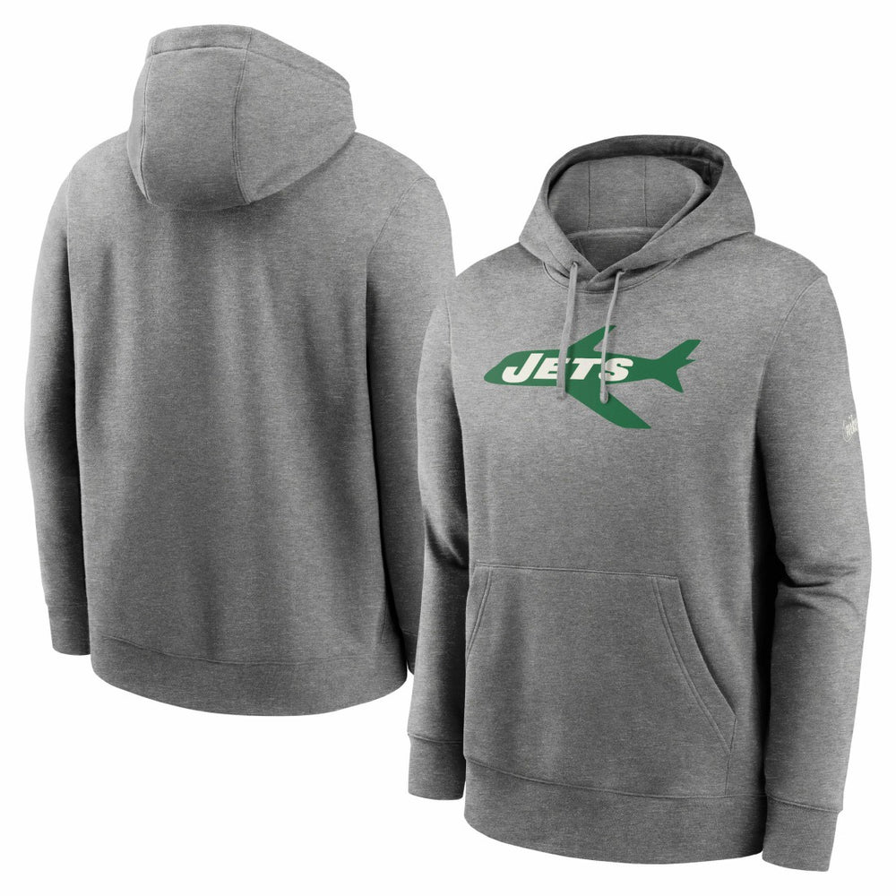 New York Jets Nike Rewind Club Fleece Pullover Hoodie