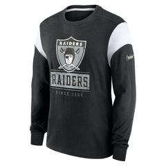 Las Vegas Raiders Nike Oakland Raiders Rewind Playback Helmet Long Sleeve T-Shirt
