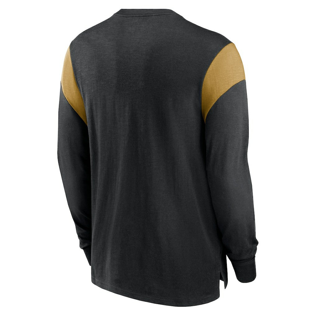New Orleans Saints Nike Rewind Playback Helmet Long Sleeve T-Shirt