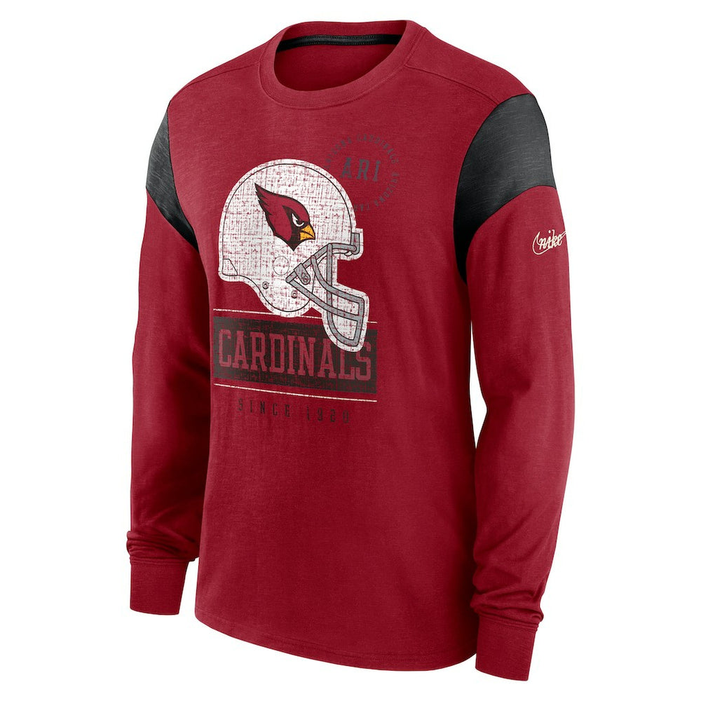 Arizona Cardinals Nike Rewind Playback Helmet Long Sleeve T-Shirt