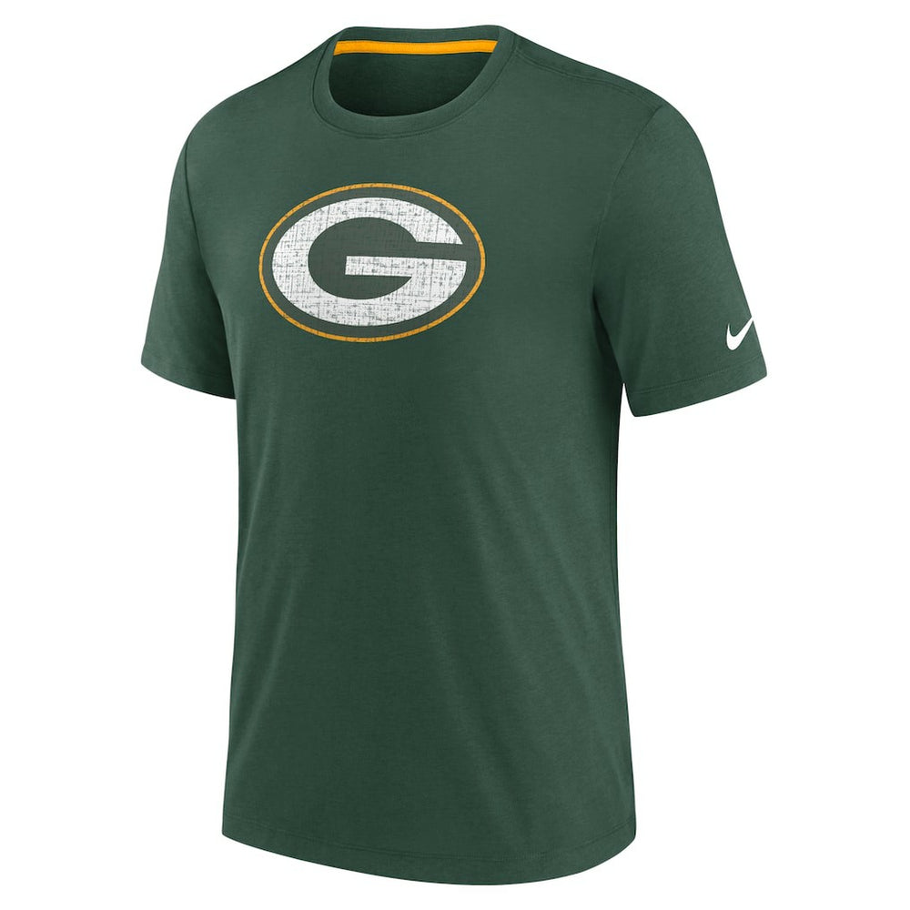 Green Bay Packers Nike Rewind Playback Logo Tri-Blend T-Shirt