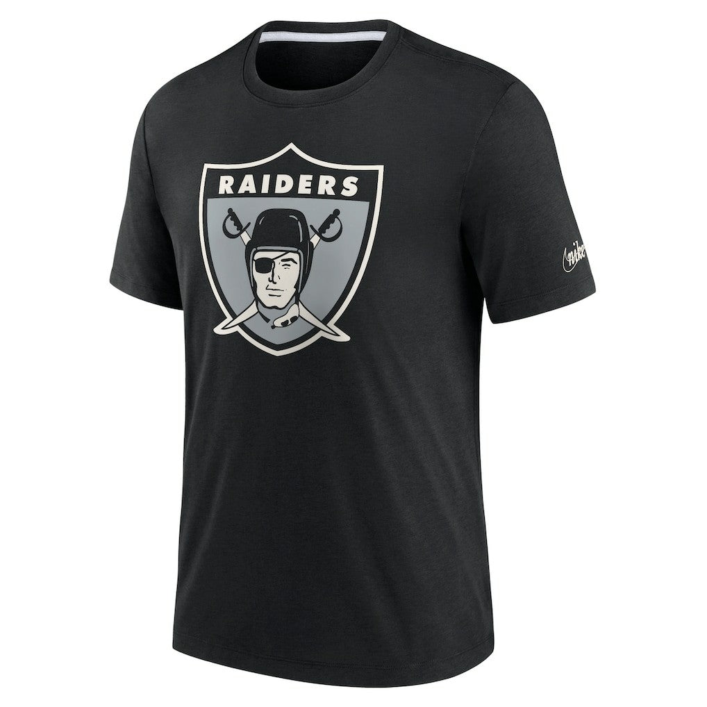 Las Vegas Raiders Nike Rewind Playback Logo Tri-Blend T-Shirt