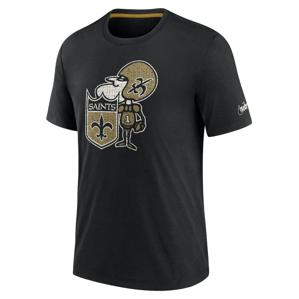 New Orleans Saints Nike Rewind Playback Logo Tri-Blend T-Shirt