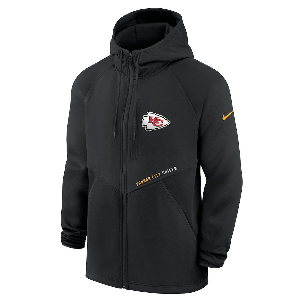 Kansas City Chiefs Nike Spacer Raglan Performance Full-Zip Hoodie