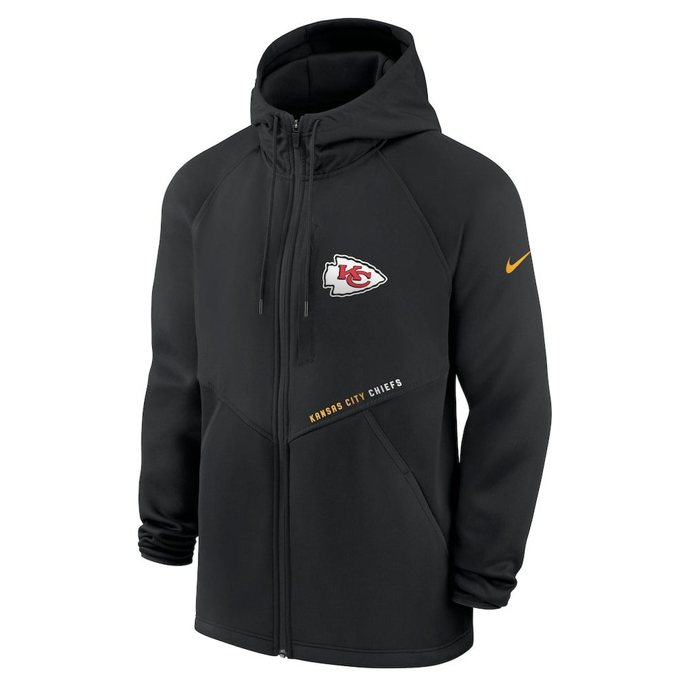 Kansas City Chiefs Nike Spacer Raglan Performance Full-Zip Hoodie