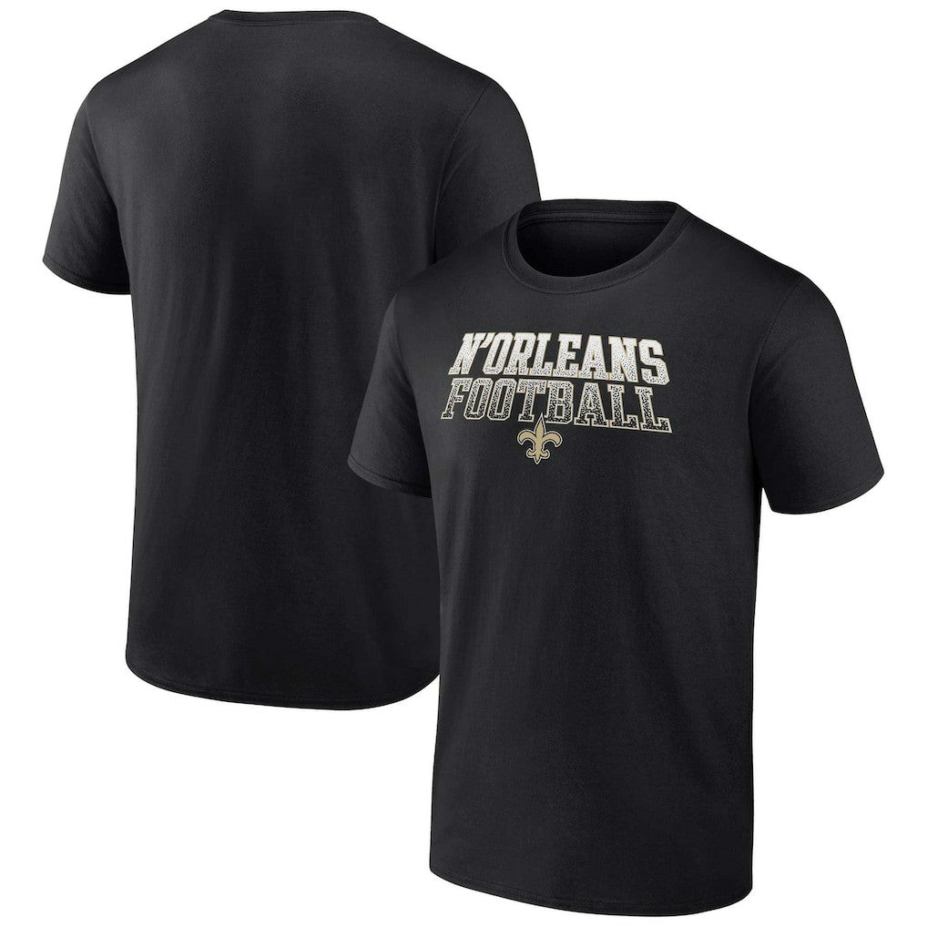 New Orleans Saints Fanatics Big & Tall N'Orleans Football Statement T-Shirt