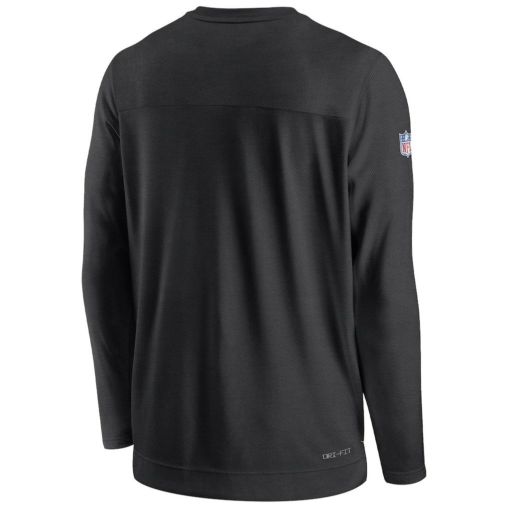 New Orleans Saints Nike Sideline Lockup Performance Pullover Sweatshirt