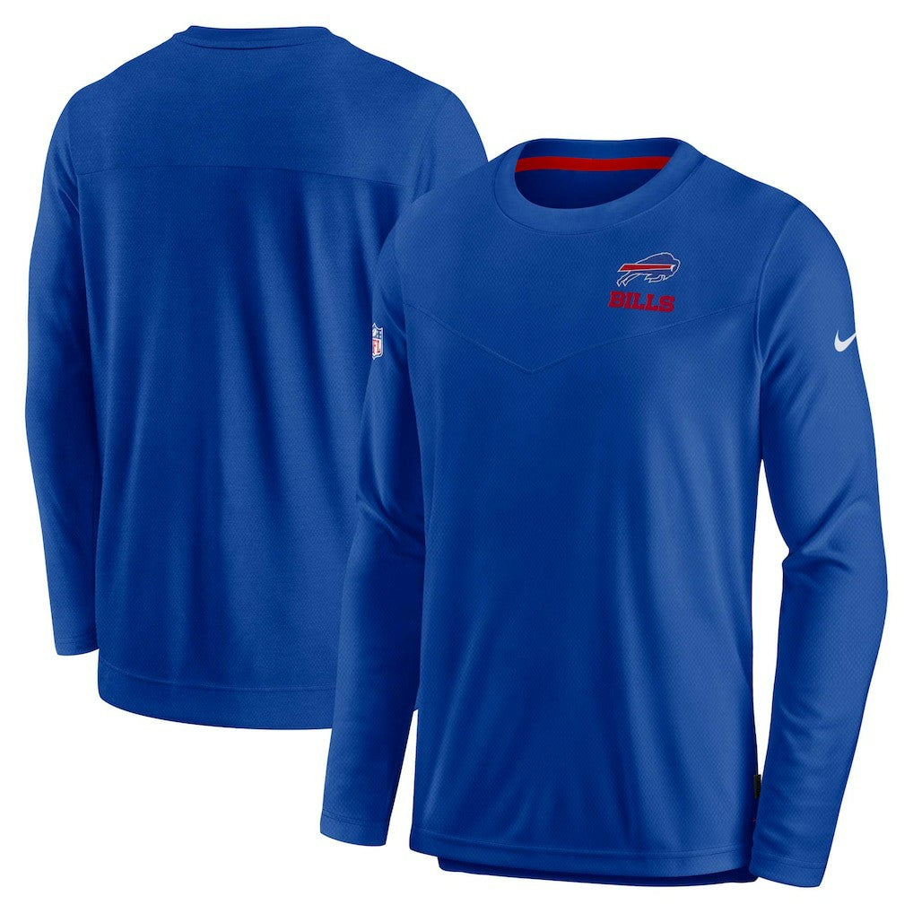 Buffalo Bills Nike Sideline Lockup Performance Pullover Sweatshirt