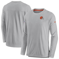 Cleveland Browns Nike Sideline Lockup Performance Pullover Sweatshirt