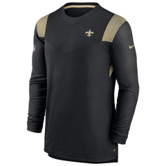 New Orleans Saints Nike Sideline Tonal Logo Performance Player Long Sleeve T-Shirt