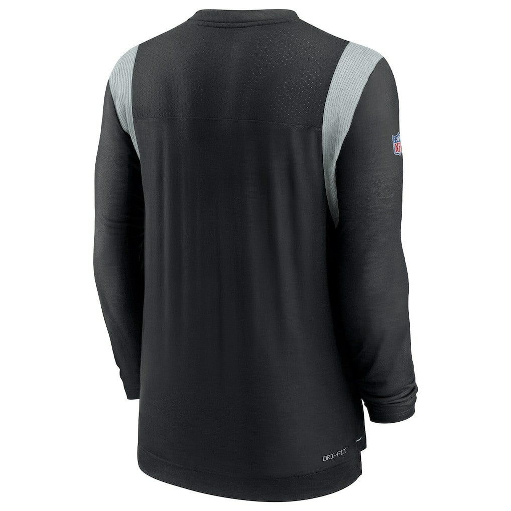 Las Vegas Raiders Nike Sideline Tonal Logo Performance Player Long Sleeve T-Shirt