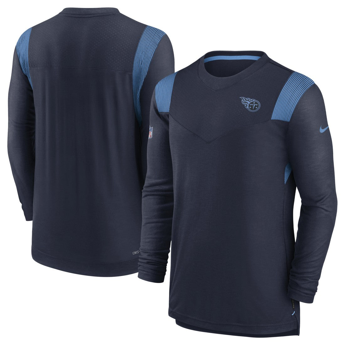 Tennessee Titans Nike Sideline Tonal Logo Performance Player Long Sleeve T-Shirt