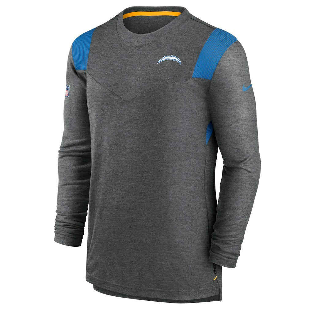 Los Angeles Chargers Nike Sideline Tonal Logo Performance Player Long Sleeve T-Shirt