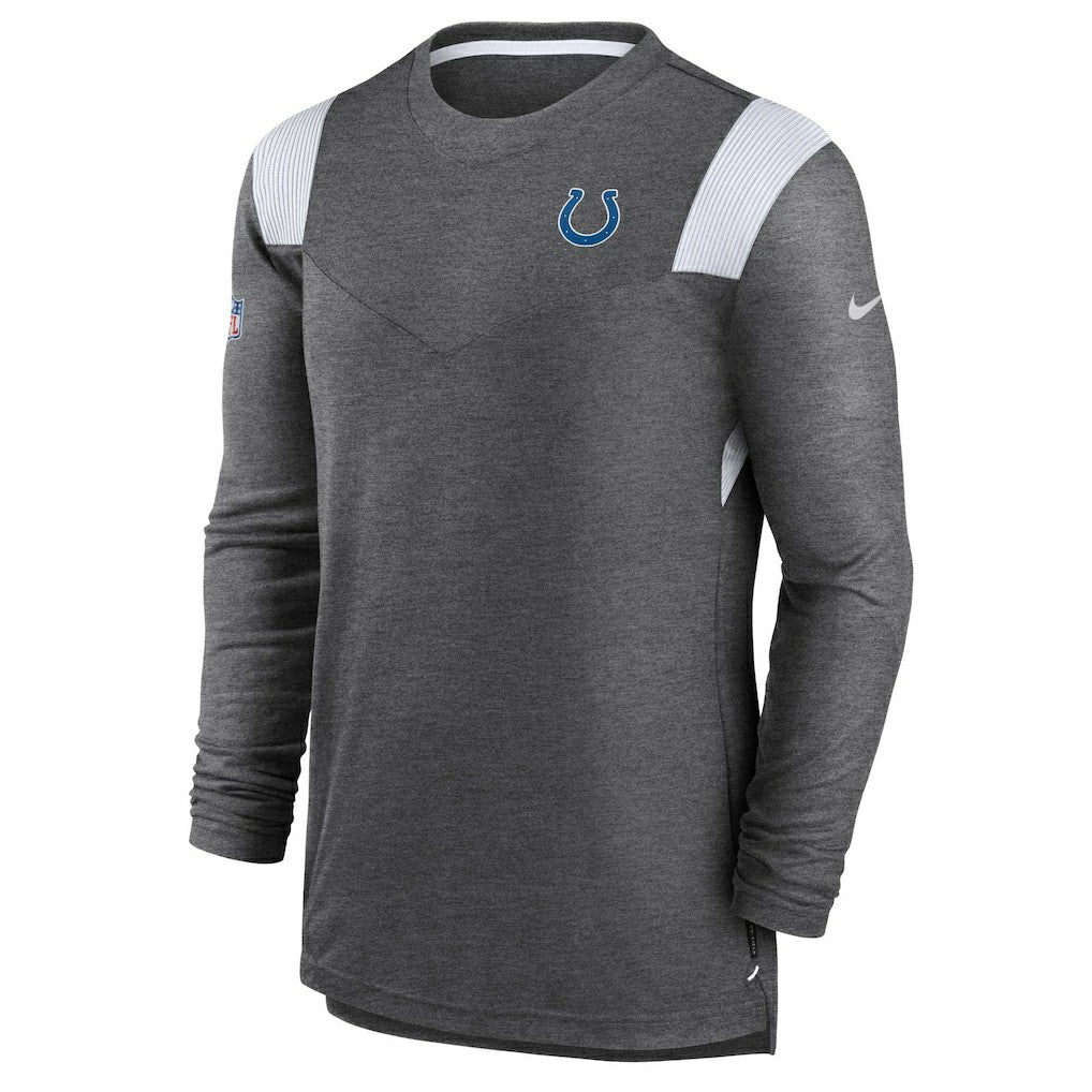 Indianapolis Colts Nike Sideline Tonal Logo Performance Player Long Sleeve T-Shirt