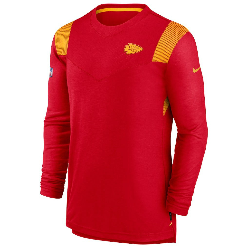 Kansas City Chiefs Nike Sideline Tonal Logo Performance Player Long Sleeve T-Shirt