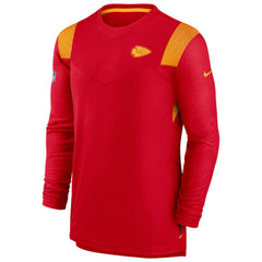 Kansas City Chiefs Nike Sideline Tonal Logo Performance Player Long Sleeve T-Shirt
