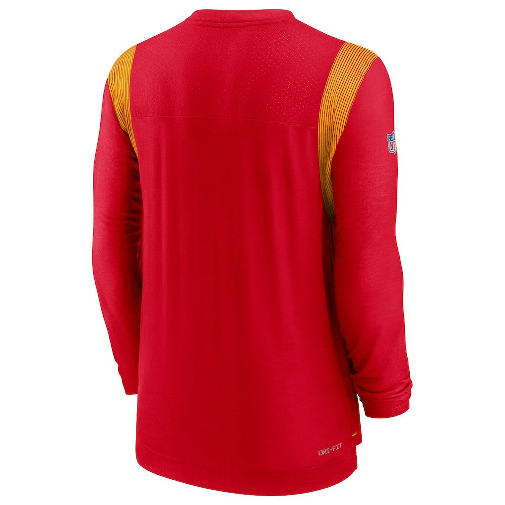 Kansas City Chiefs Nike Sideline Tonal Logo Performance Player Long Sleeve T-Shirt