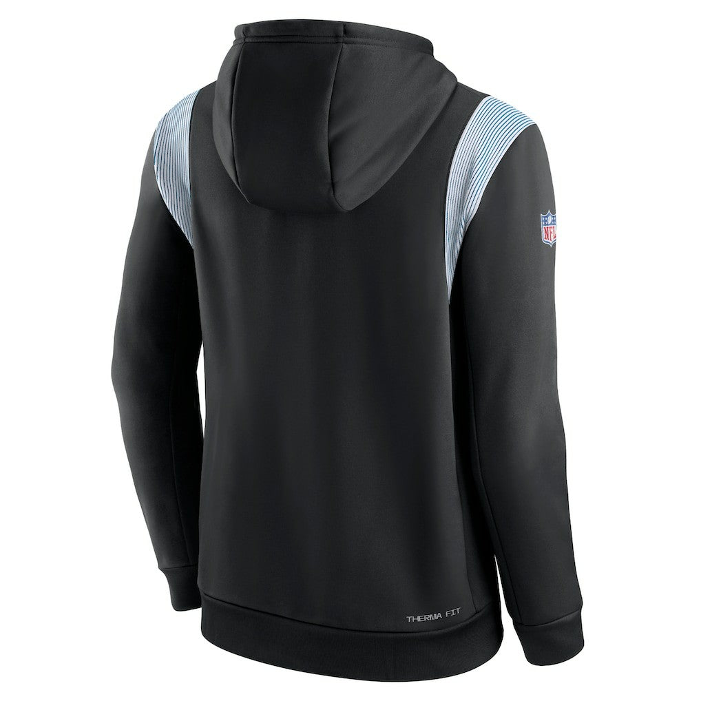 Carolina Panthers Nike Sideline Athletic Stack Performance Pullover Hoodie