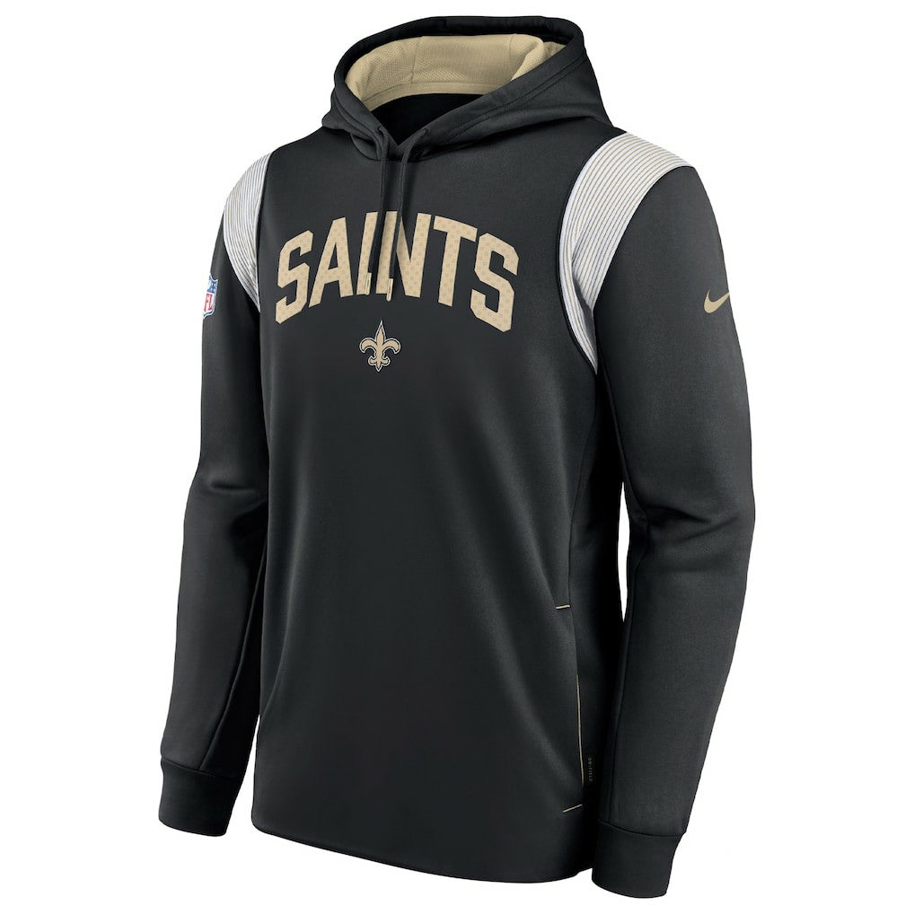 New Orleans Saints Nike Sideline Athletic Stack Performance Pullover Hoodie