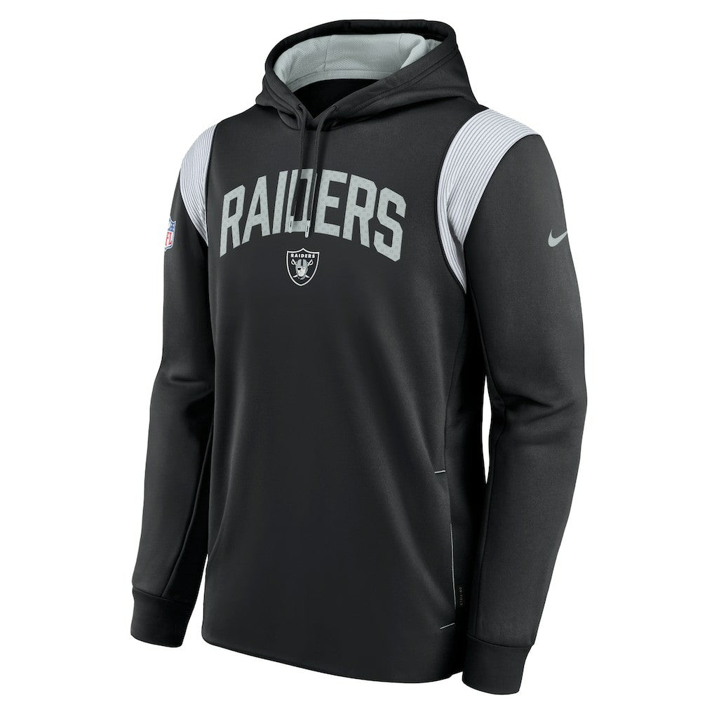 Las Vegas Raiders Nike Sideline Athletic Stack Performance Pullover Hoodie