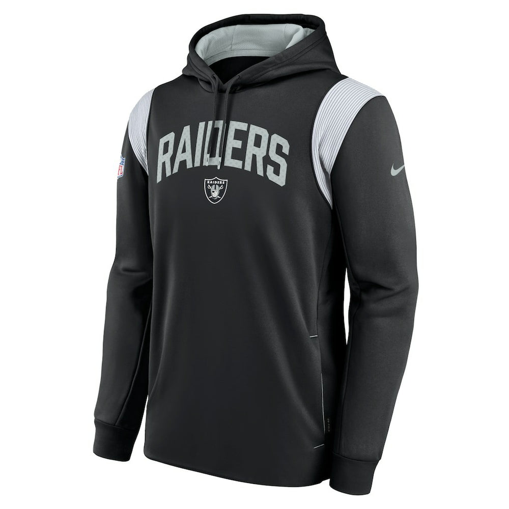 Las Vegas Raiders Nike Sideline Athletic Stack Performance Pullover Hoodie
