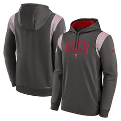 Tampa Bay Buccaneers Nike Sideline Athletic Stack Performance Pullover Hoodie