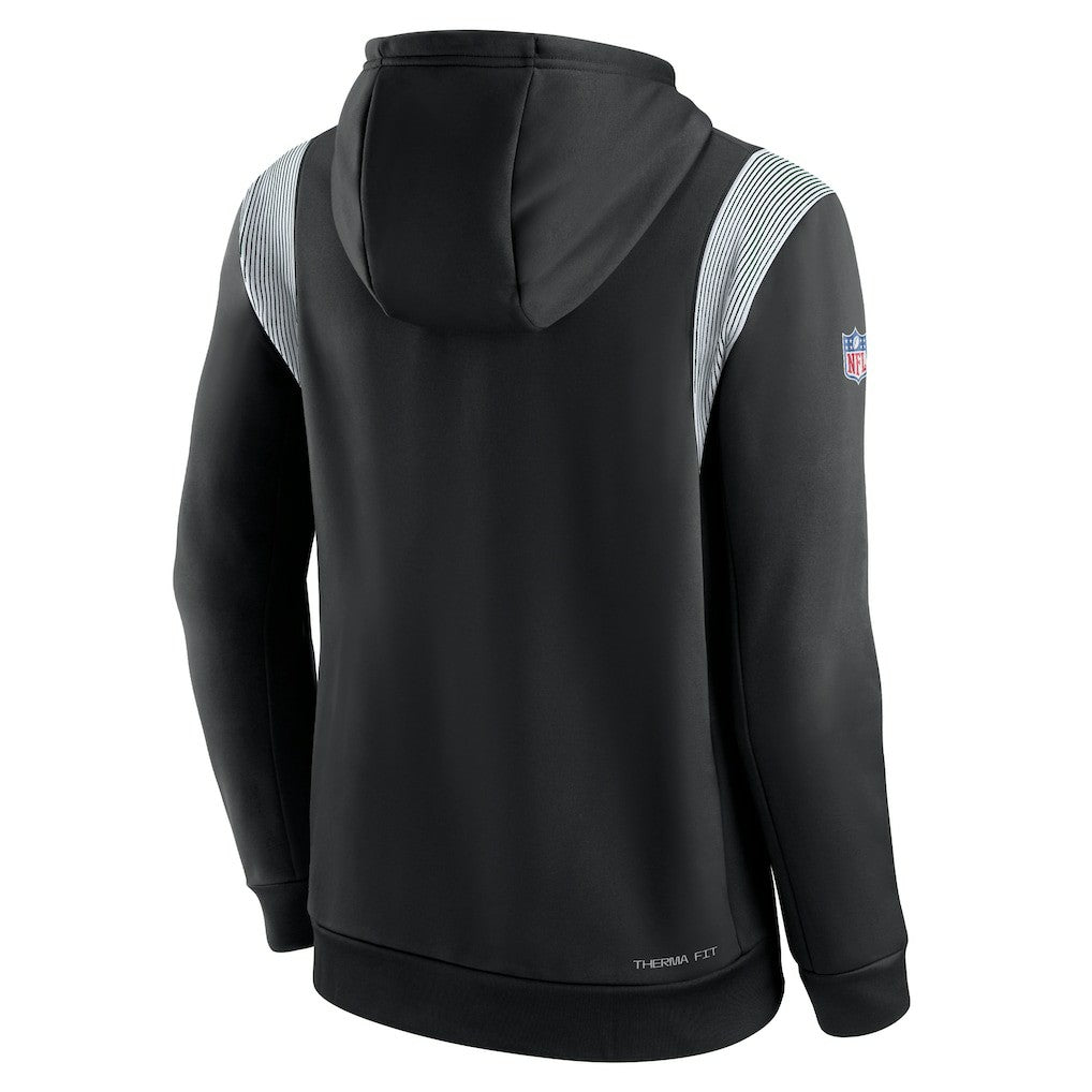 New York Jets Nike Sideline Athletic Stack Performance Pullover Hoodie