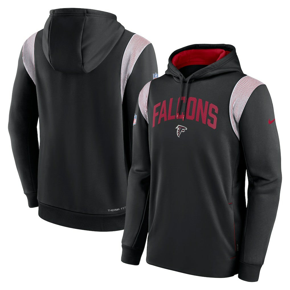 Atlanta Falcons Nike Sideline Athletic Stack Performance Pullover Hoodie