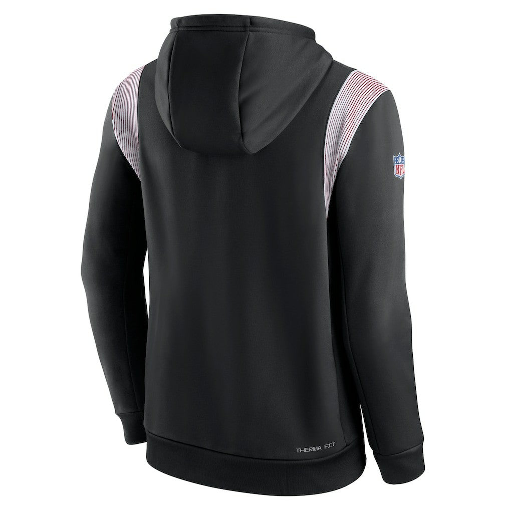 Atlanta Falcons Nike Sideline Athletic Stack Performance Pullover Hoodie