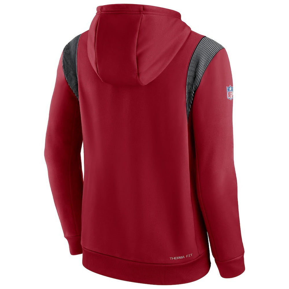 Arizona Cardinals Nike Sideline Athletic Stack Performance Pullover Hoodie
