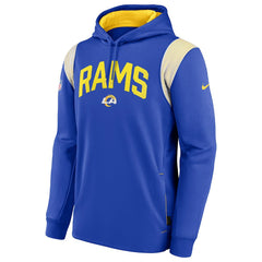 Los Angeles Rams Nike Sideline Athletic Stack Performance Pullover Hoodie