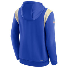Los Angeles Rams Nike Sideline Athletic Stack Performance Pullover Hoodie
