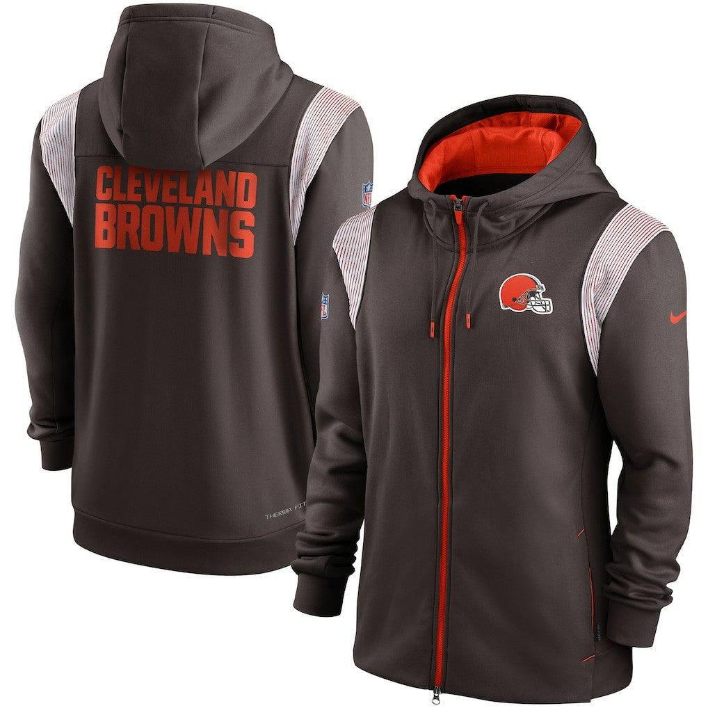 Cleveland Browns Nike Performance Sideline Lockup Full-Zip Hoodie