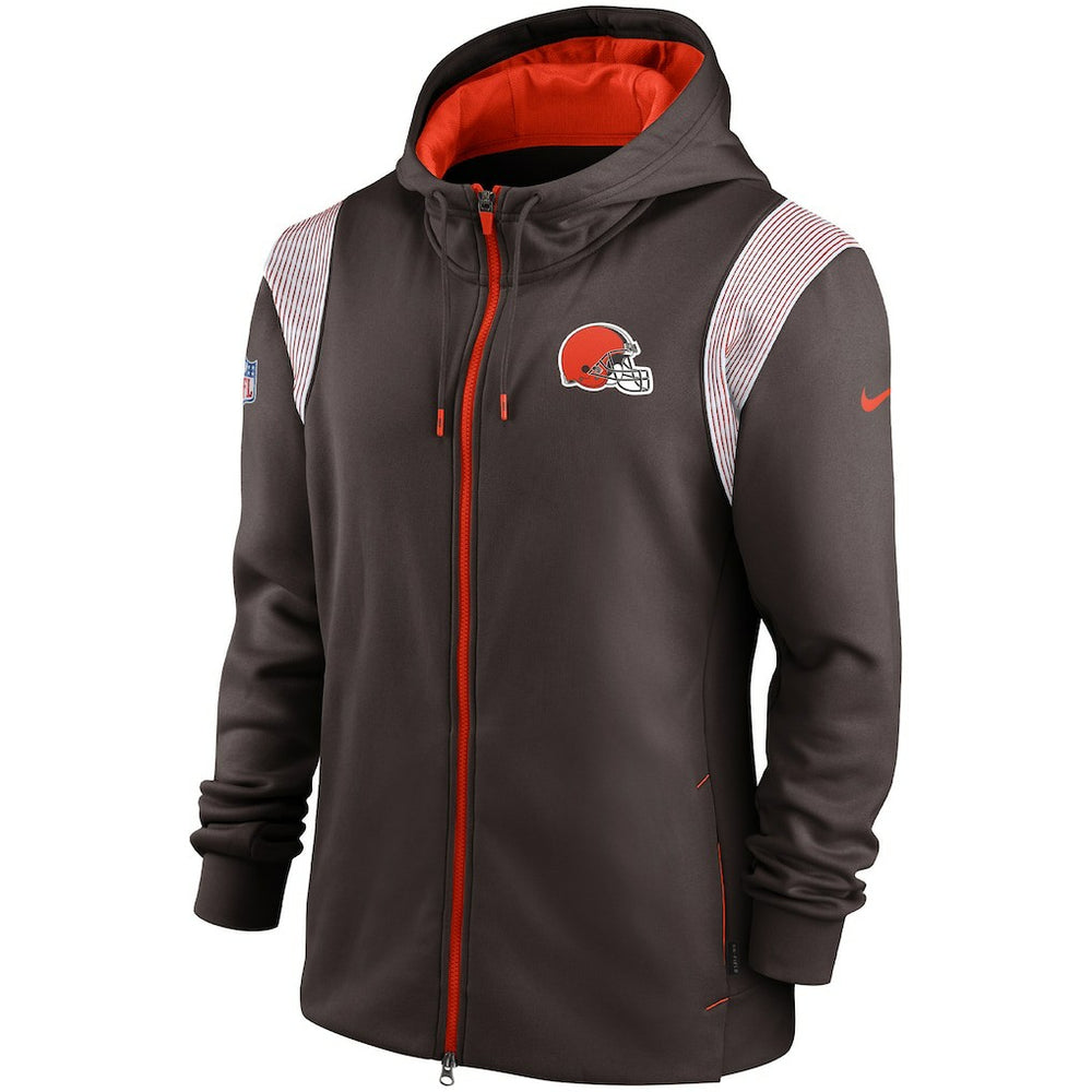 Cleveland Browns Nike Performance Sideline Lockup Full-Zip Hoodie