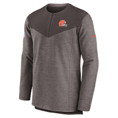 Cleveland Browns Nike Sideline Lockup Performance Quarter-Zip Top