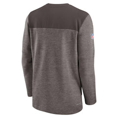 Cleveland Browns Nike Sideline Lockup Performance Quarter-Zip Top