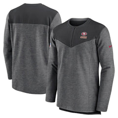 San Francisco 49ers Nike Sideline Lockup Performance Quarter-Zip Top