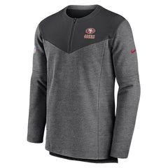 San Francisco 49ers Nike Sideline Lockup Performance Quarter-Zip Top