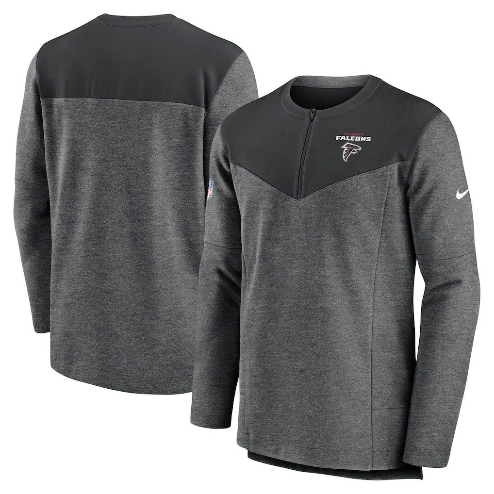 Atlanta Falcons Nike Sideline Lockup Performance Quarter-Zip Top