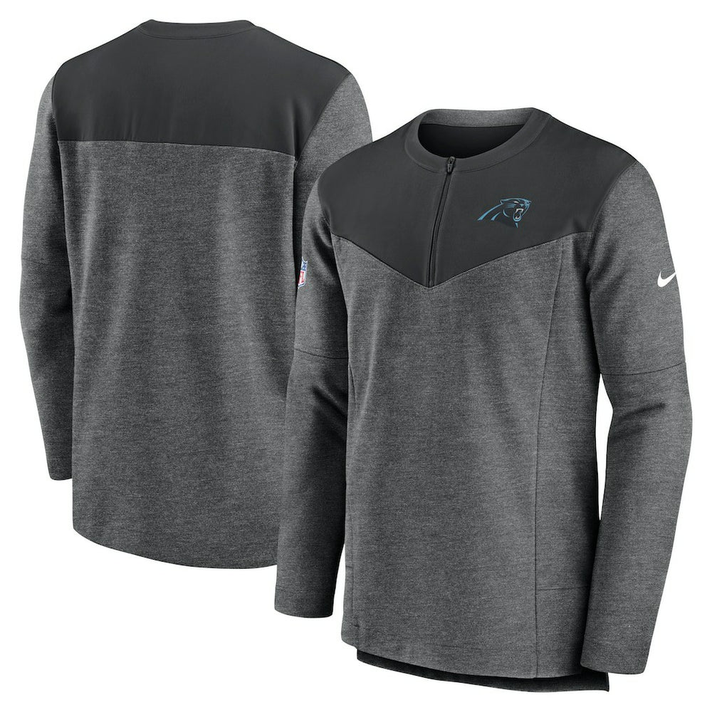 Carolina Panthers Nike Sideline Lockup Performance Quarter-Zip Top